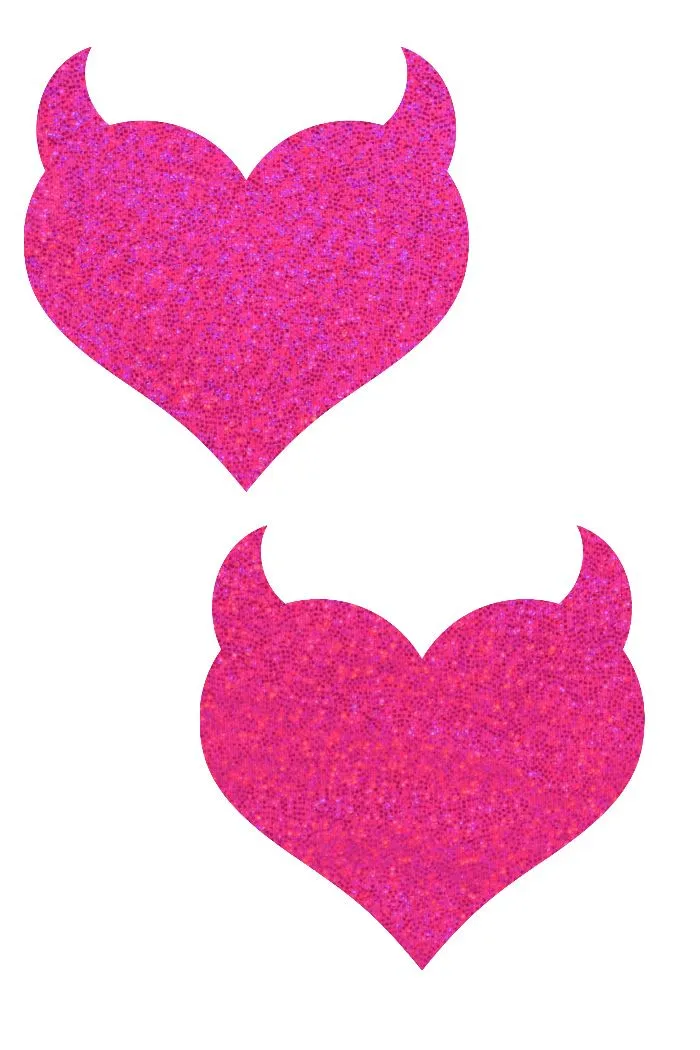 3PC Devil Heart Pasties