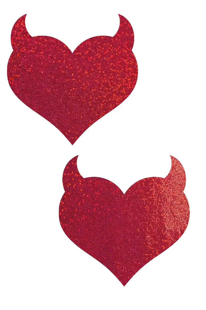 3PC Devil Heart Pasties