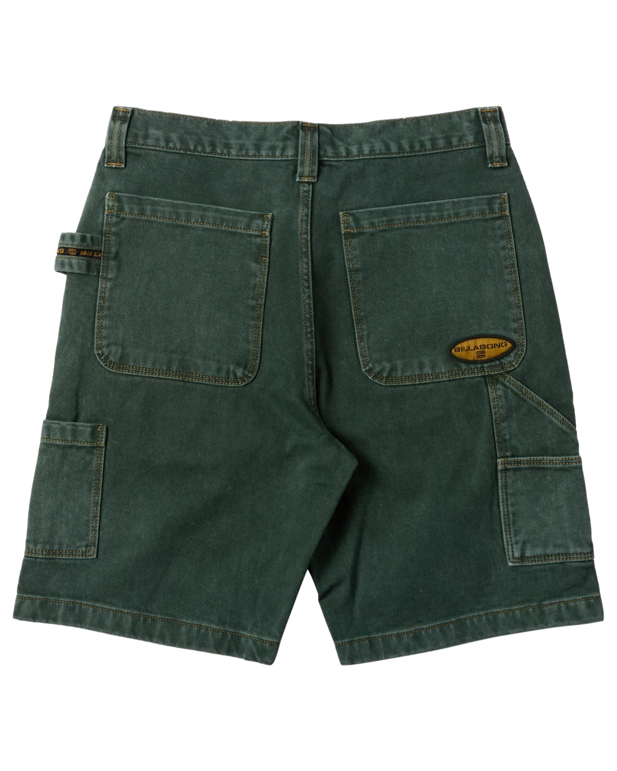 Bad Dog Workwear Walkshorts in Green Overdye