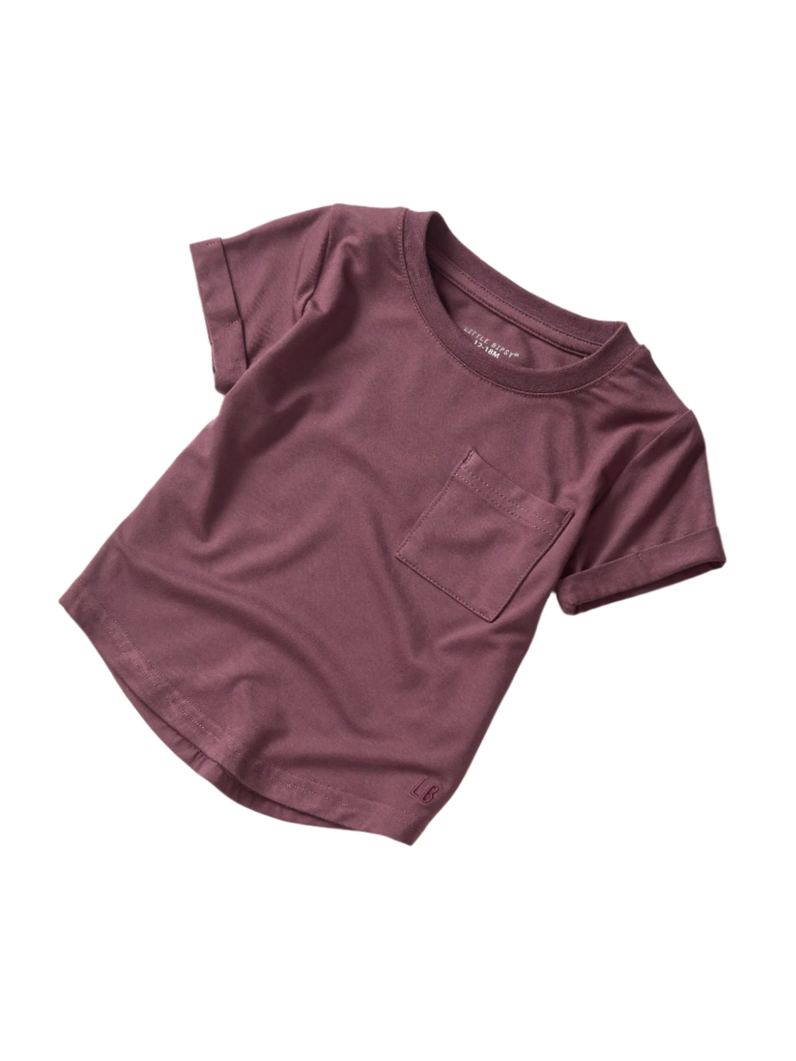 Bamboo Pocket Tee - Huckleberry