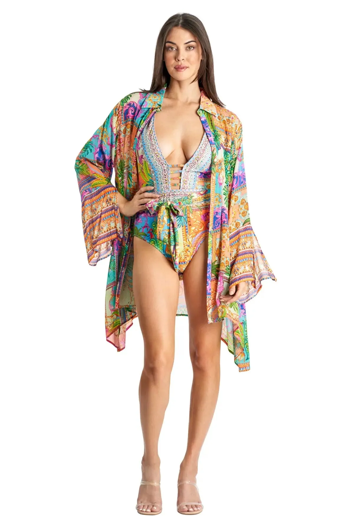 Beach Resort Easy Shirtdress Cover-Up