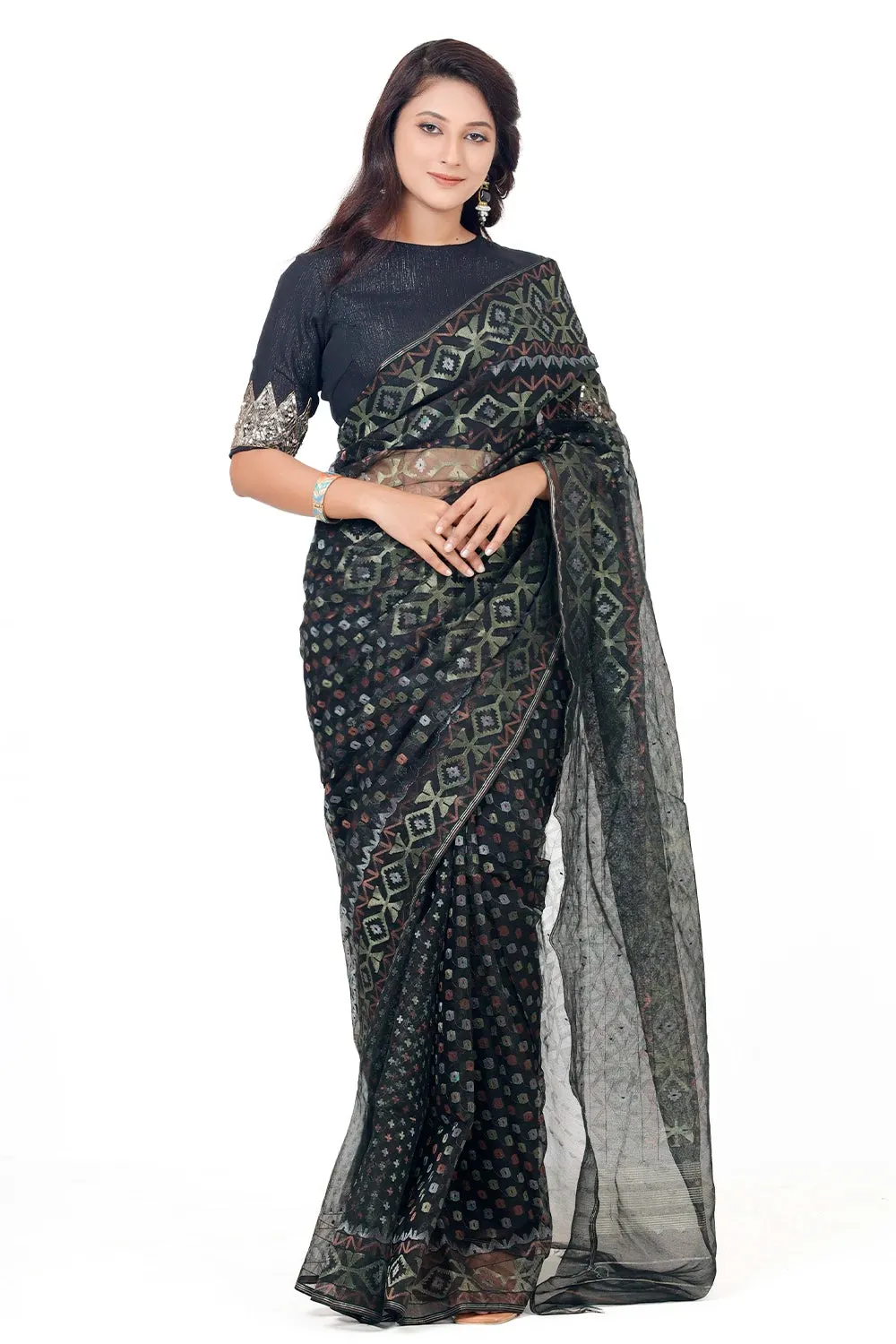 Belwari Jamdani Saree