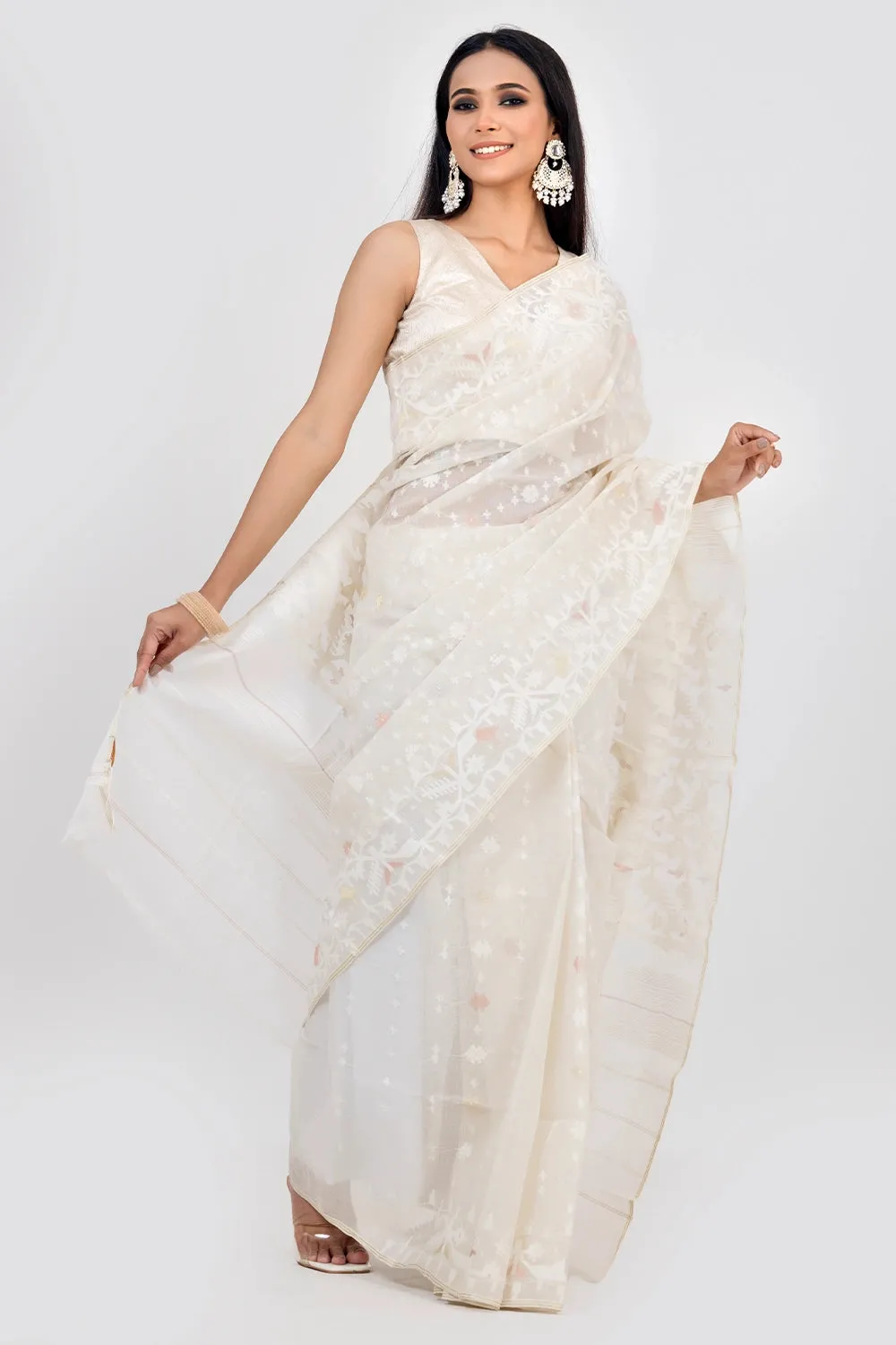 Belwari Jamdani Saree