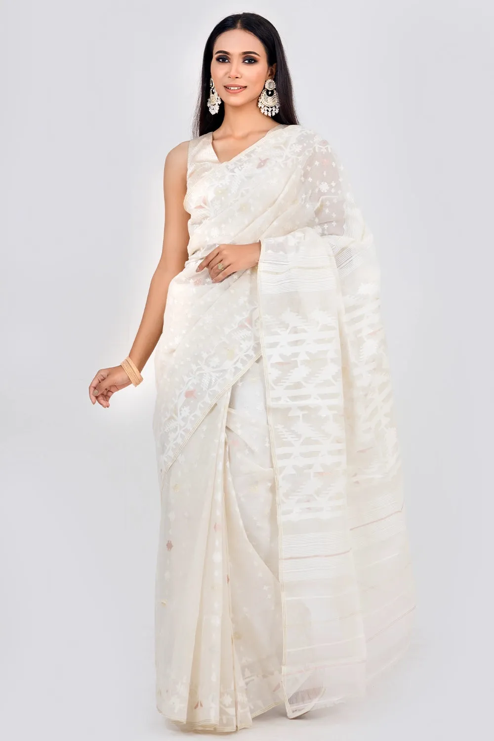 Belwari Jamdani Saree