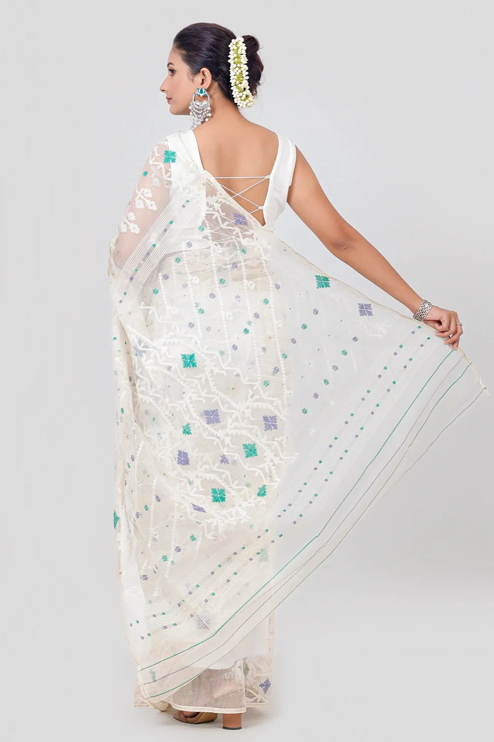 Belwari Jamdani Saree