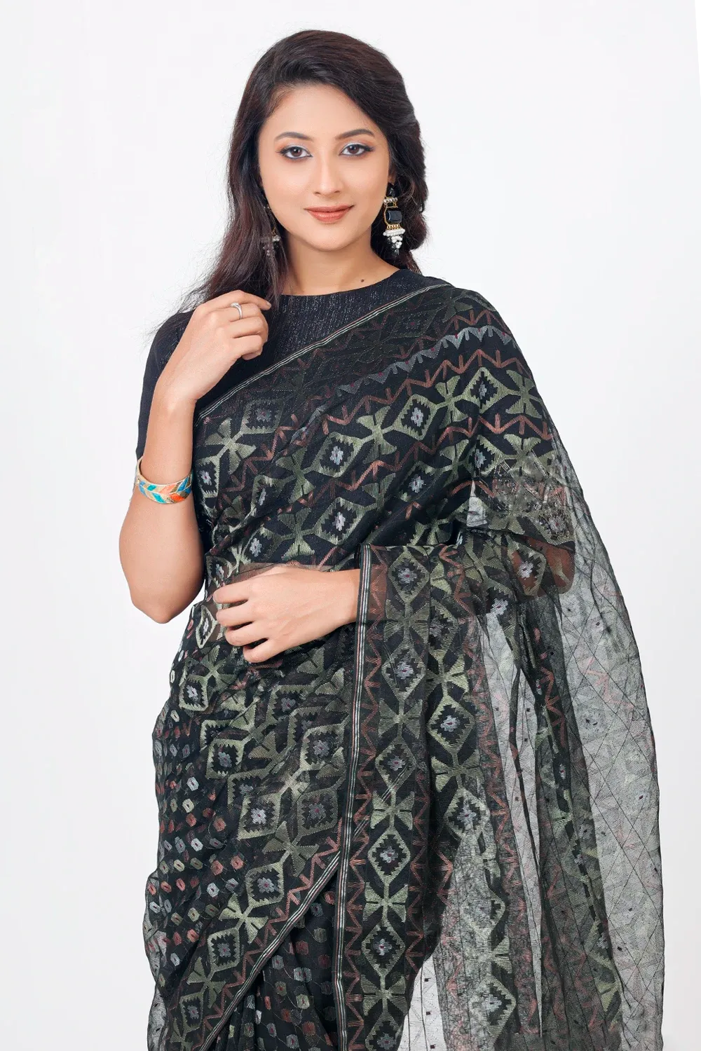 Belwari Jamdani Saree