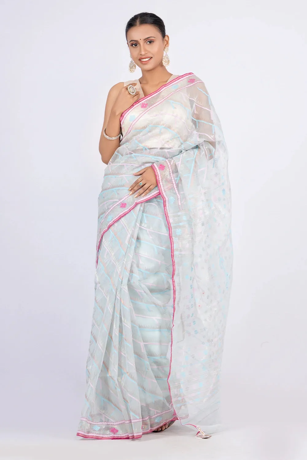 Belwari Jamdani Saree