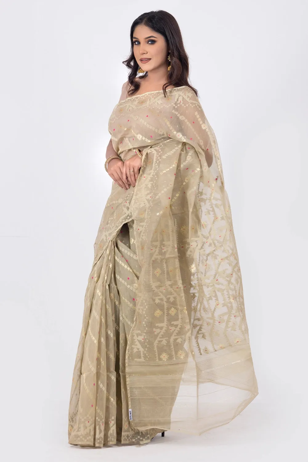 Belwari Jamdani Saree