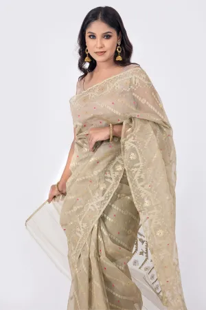 Belwari Jamdani Saree