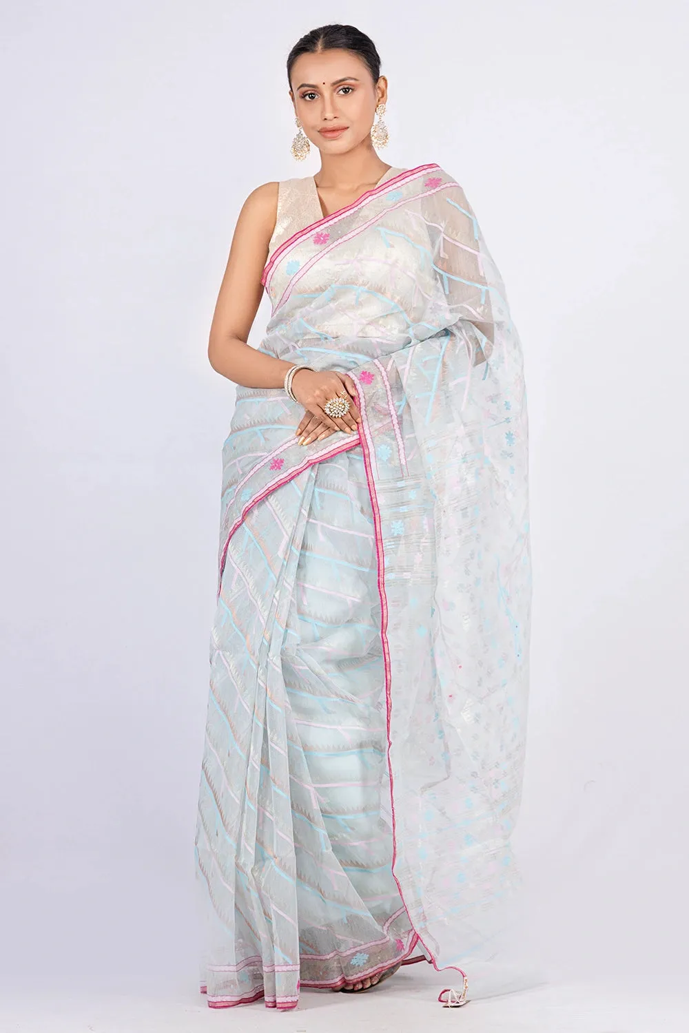 Belwari Jamdani Saree