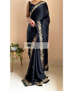 Black Resham Saree