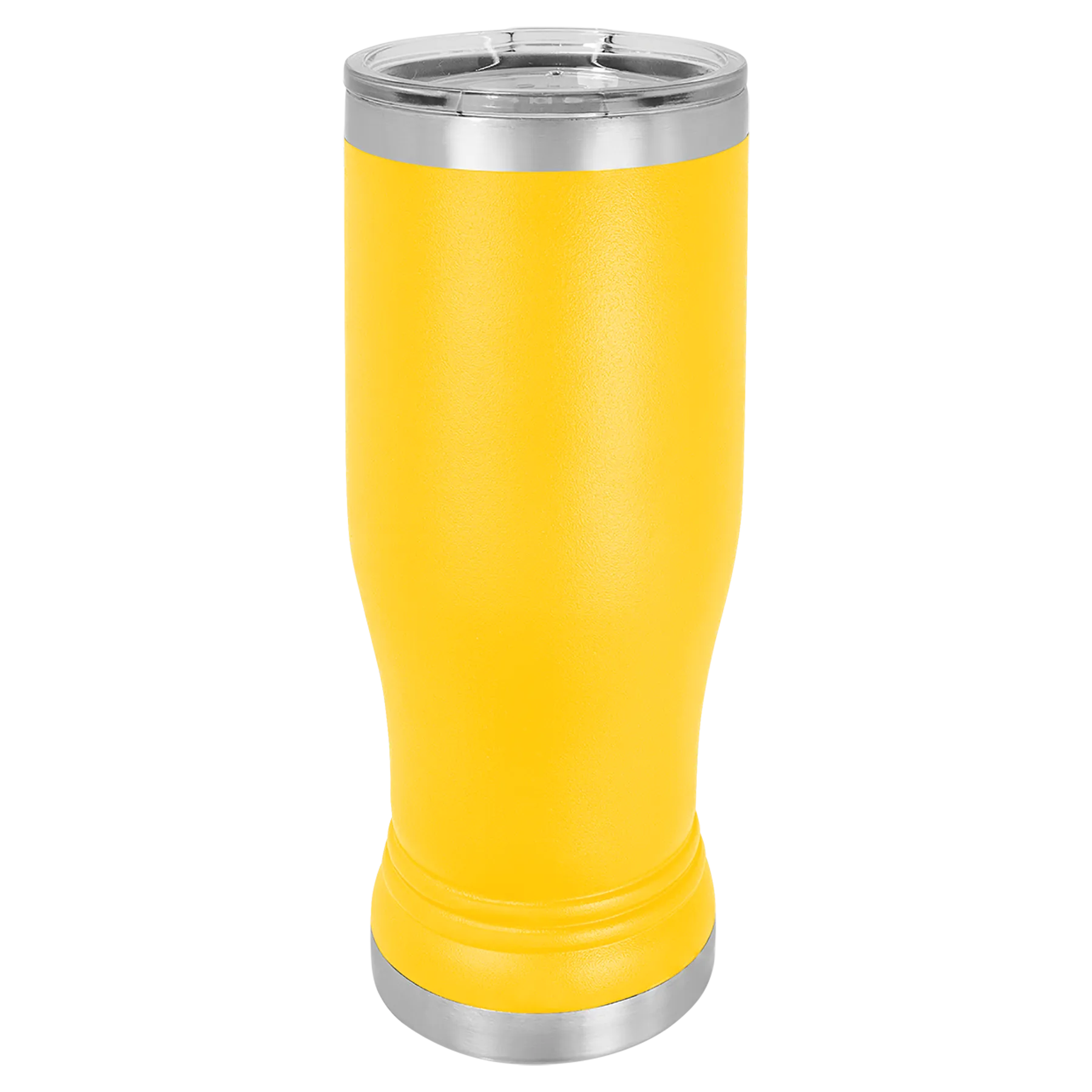 Blank 20 oz Beer Pilsner Double Wall Tumbler, Insulated Stainless Steel   Lid