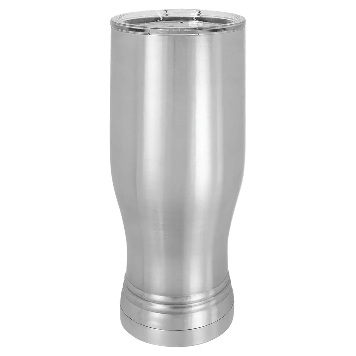 Blank 20 oz Beer Pilsner Double Wall Tumbler, Insulated Stainless Steel   Lid