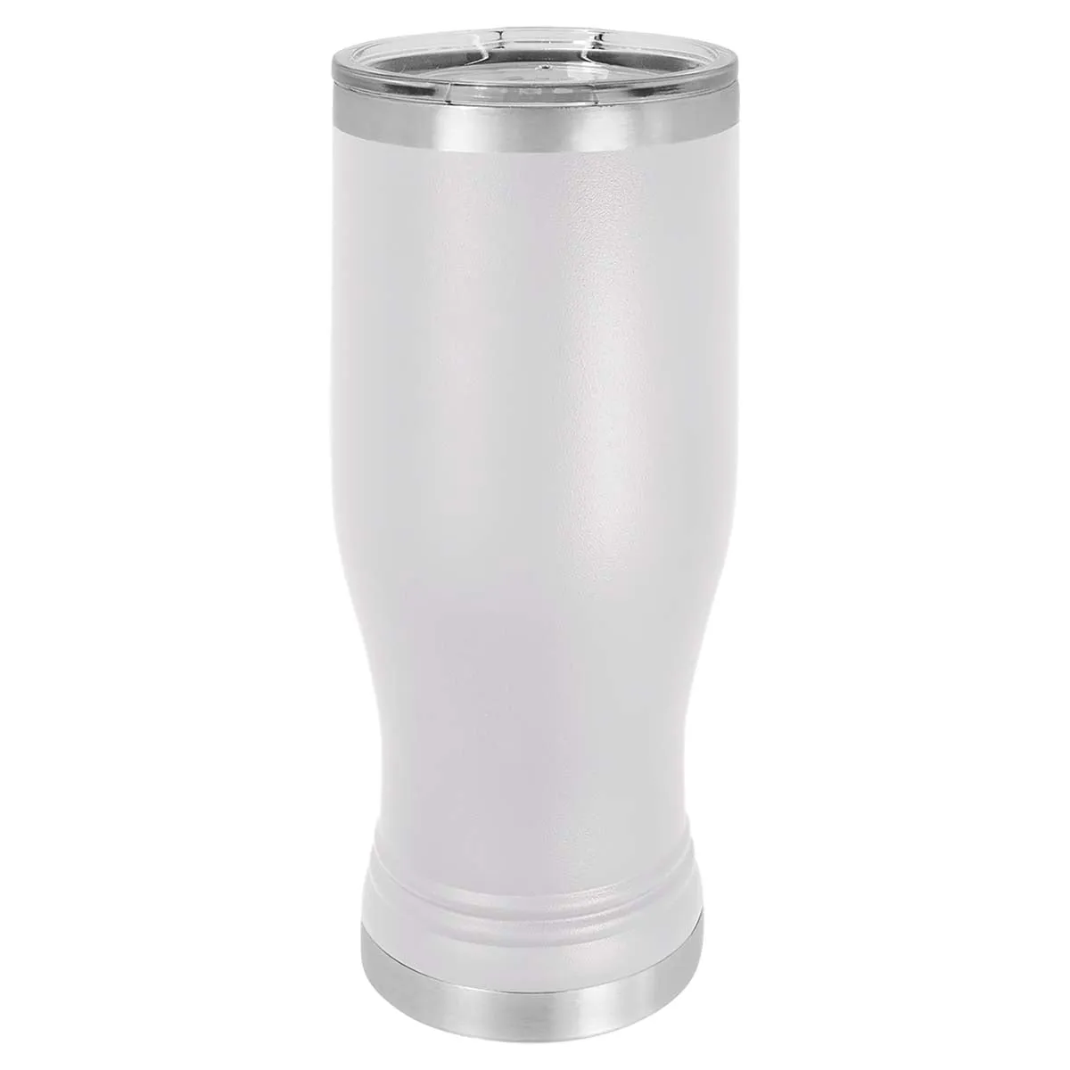 Blank 20 oz Beer Pilsner Double Wall Tumbler, Insulated Stainless Steel   Lid