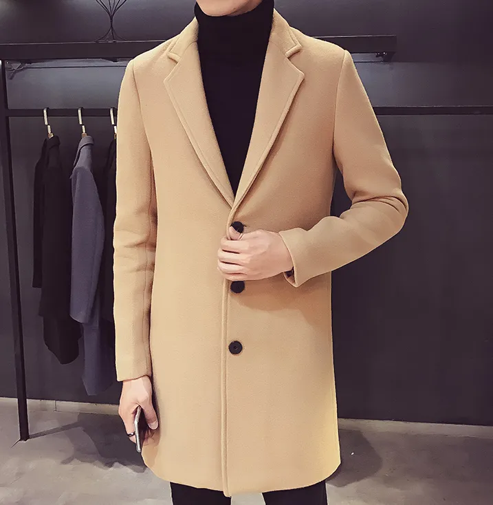 Camel Wool and Blends Trench Coat by ITALIAN VEGA®