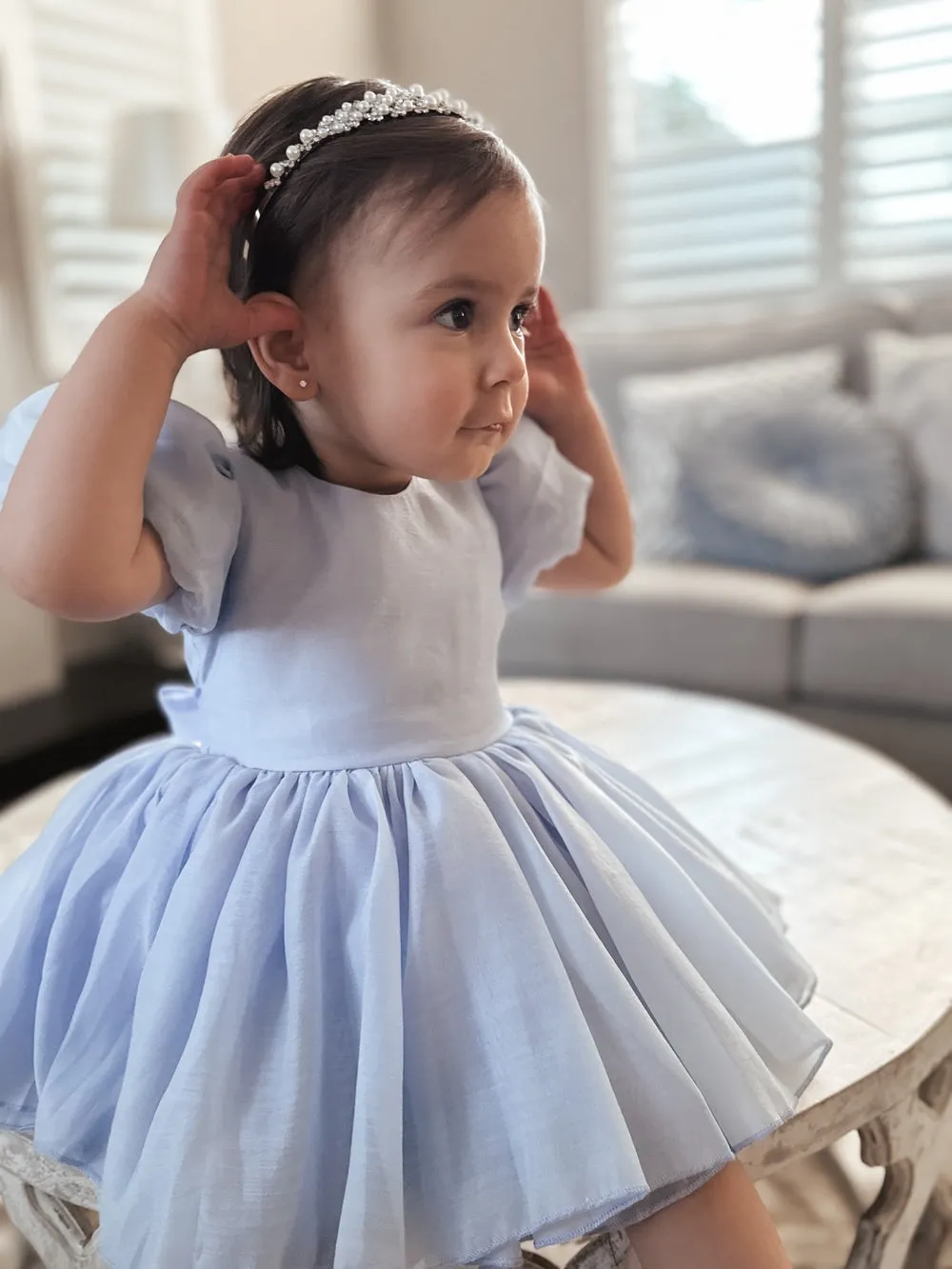 Delia Light Blue Baby Dress