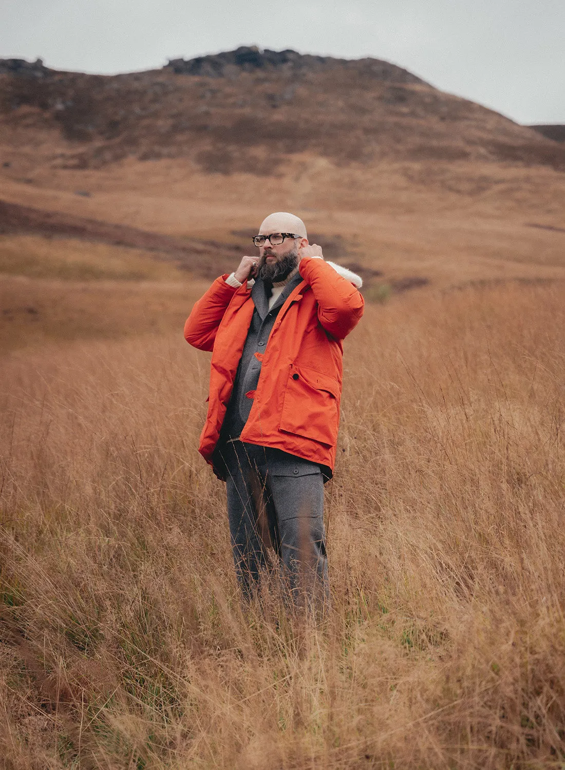 Finch Parka in Orange