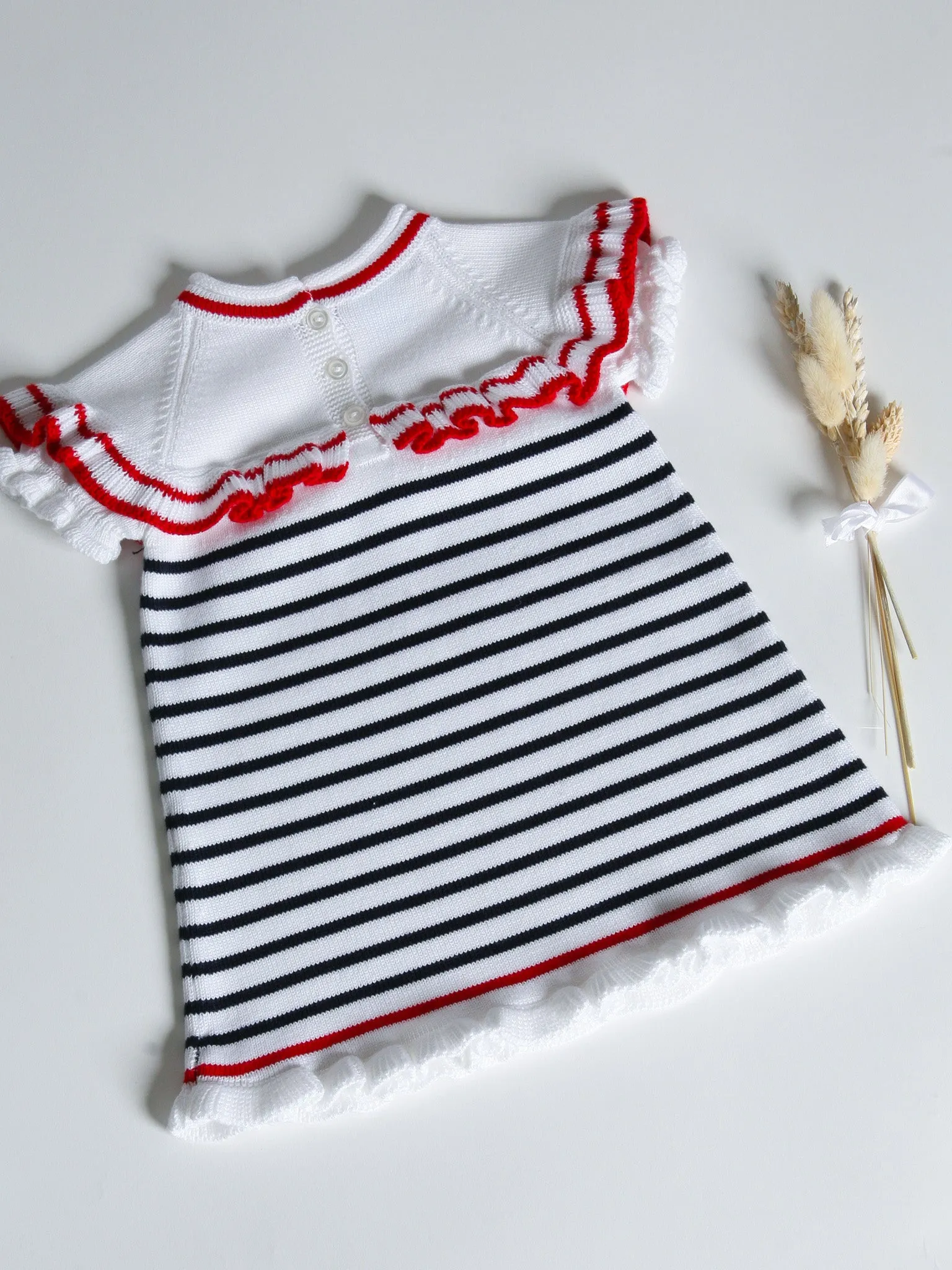 Granlei nautical stripe knitted dress