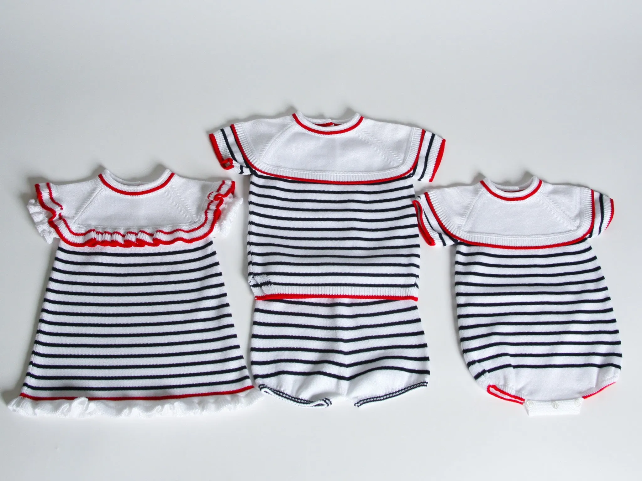 Granlei nautical stripe knitted dress