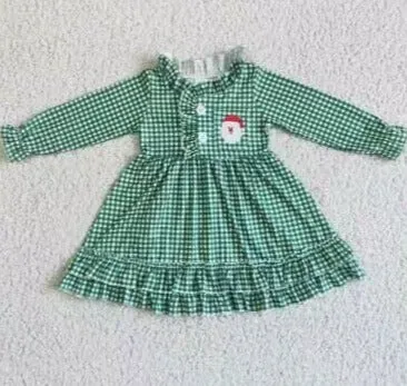 Green Gingham Santa Gowns