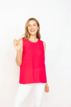 Habitat Sale, 30650 Pieced Sleeveless Tunic Tank, Rose 50% Off Regular Price