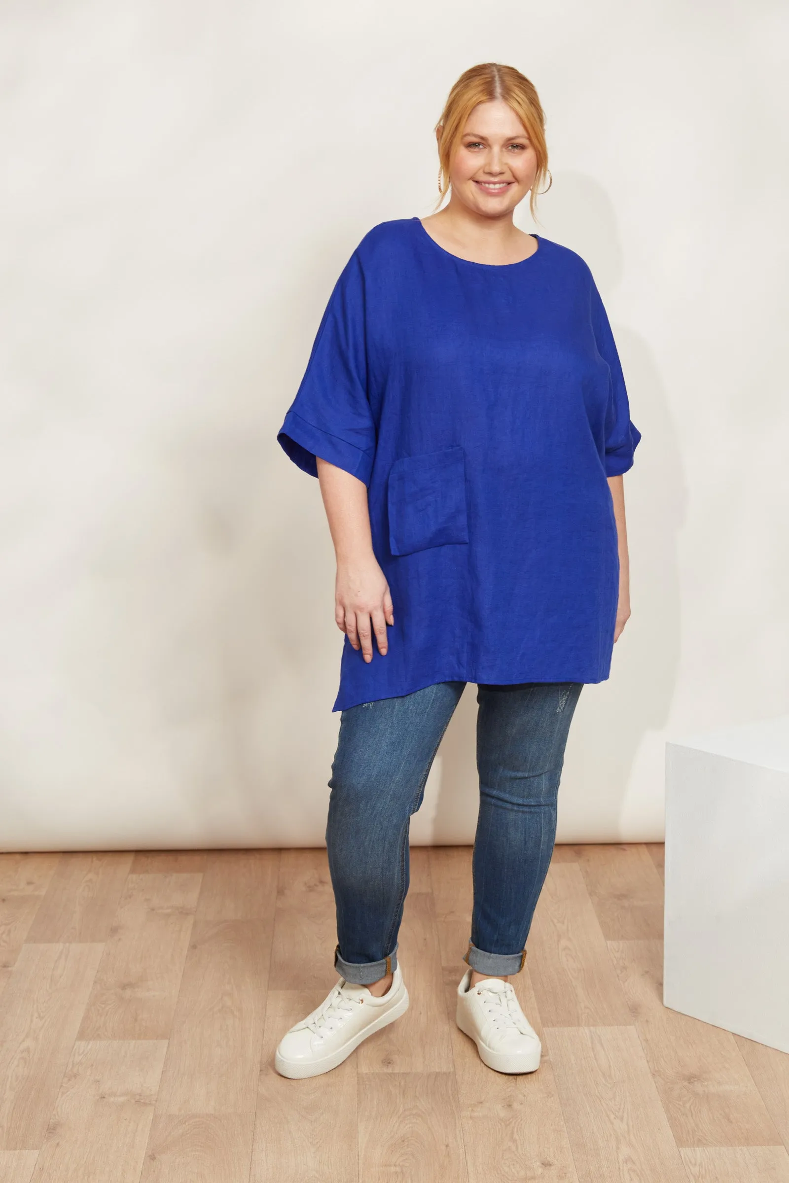 Halcyon Relaxed  Top - Cobalt