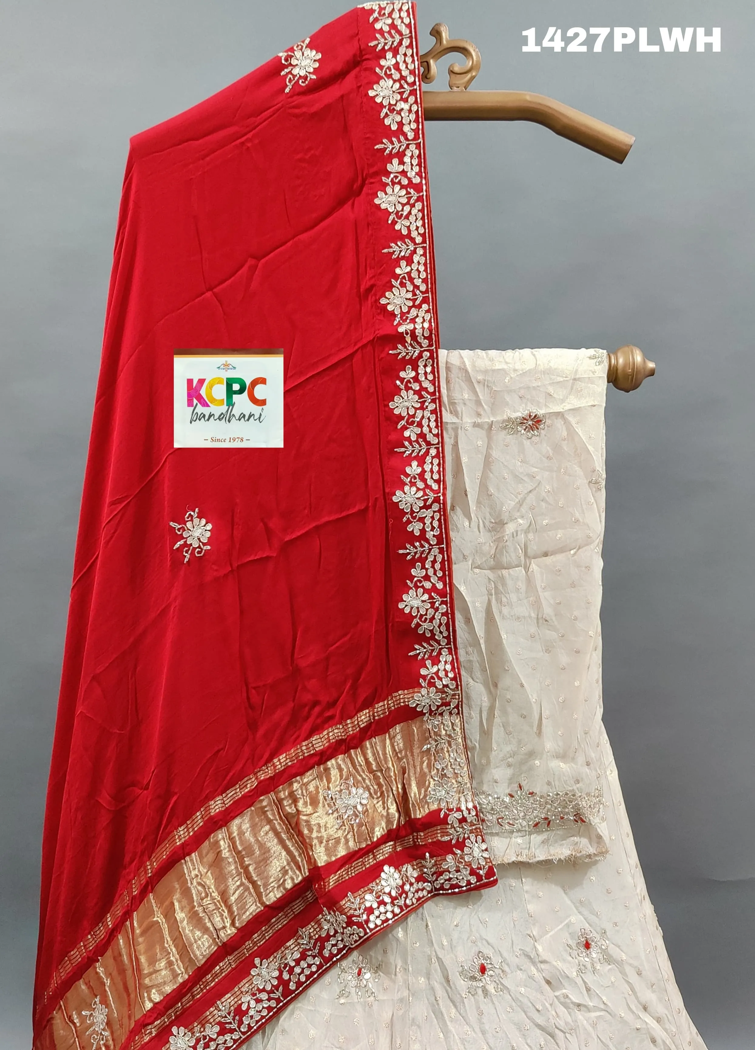 KcPc Pure upada silk lehenga with Gaji silk Dupatta Zardoji Gotapatti Work Lehenga Set ,BTU