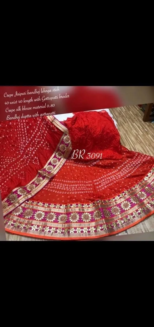 KcPc Rajasthani Special Bandhani Gota pati Lehenga,KML