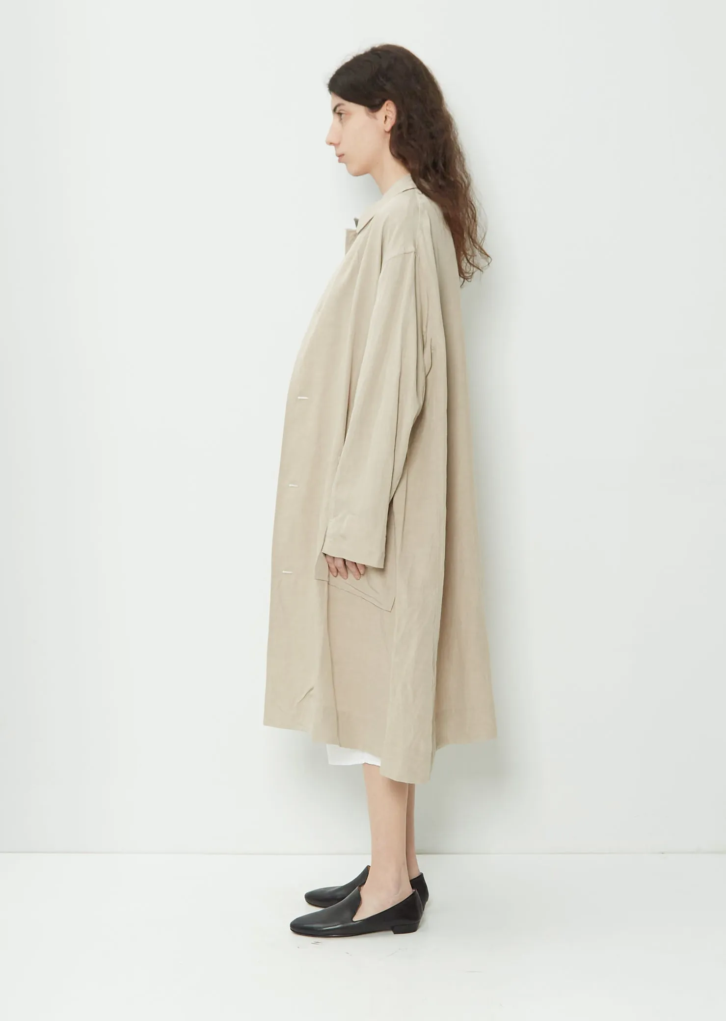 Linen Blend Overcoat