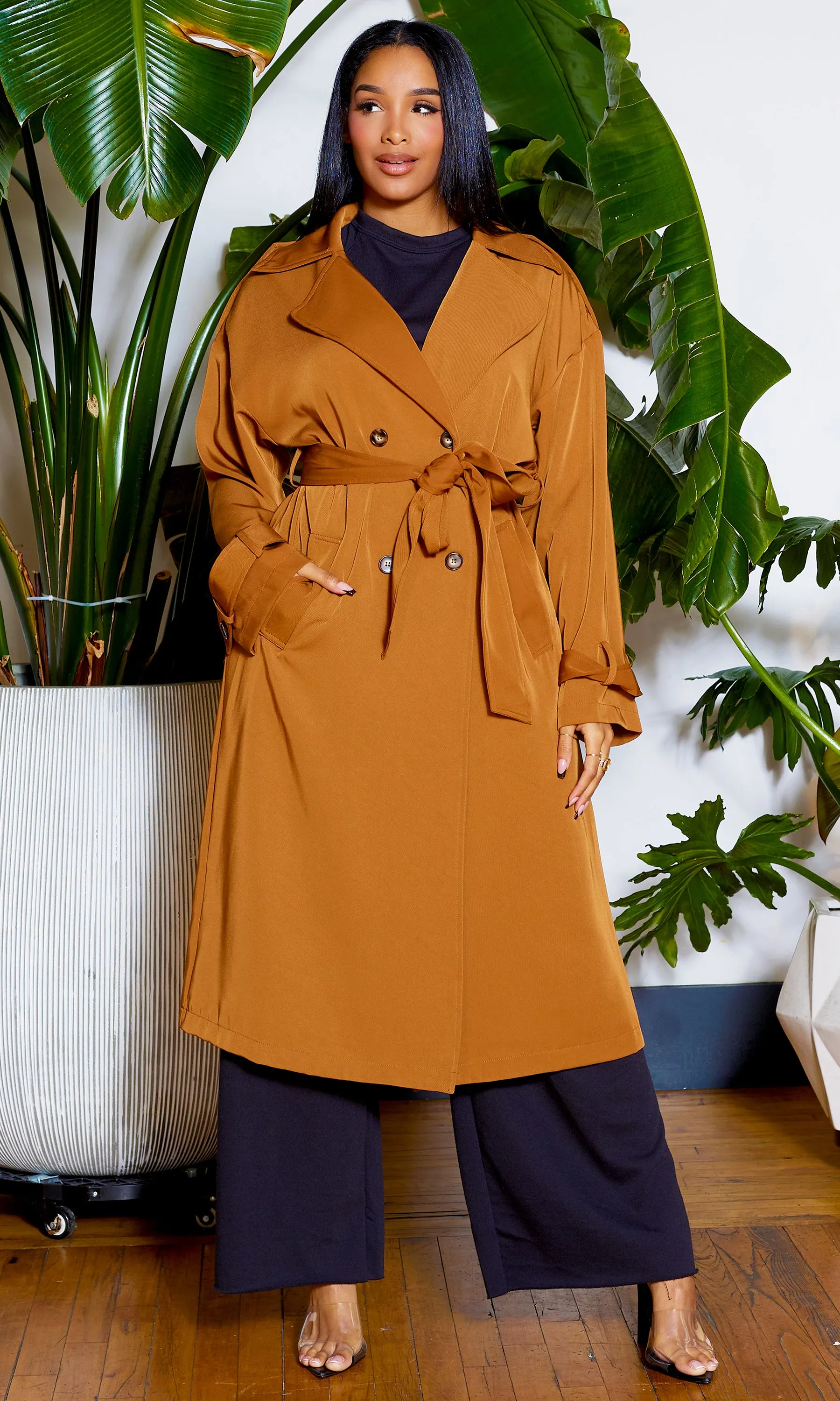 Making Moves | Coat - Brown FINAL SALE