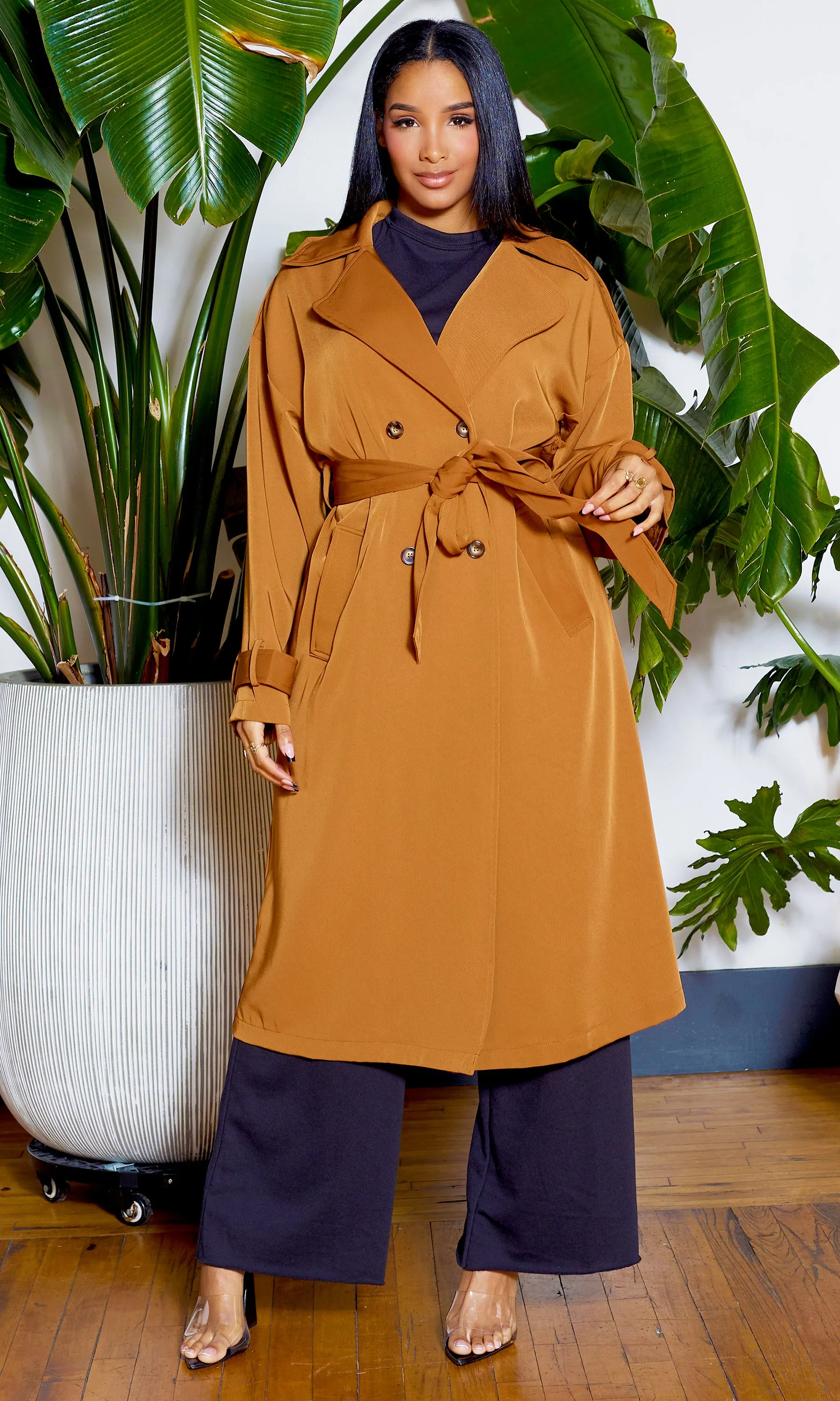 Making Moves | Coat - Brown FINAL SALE