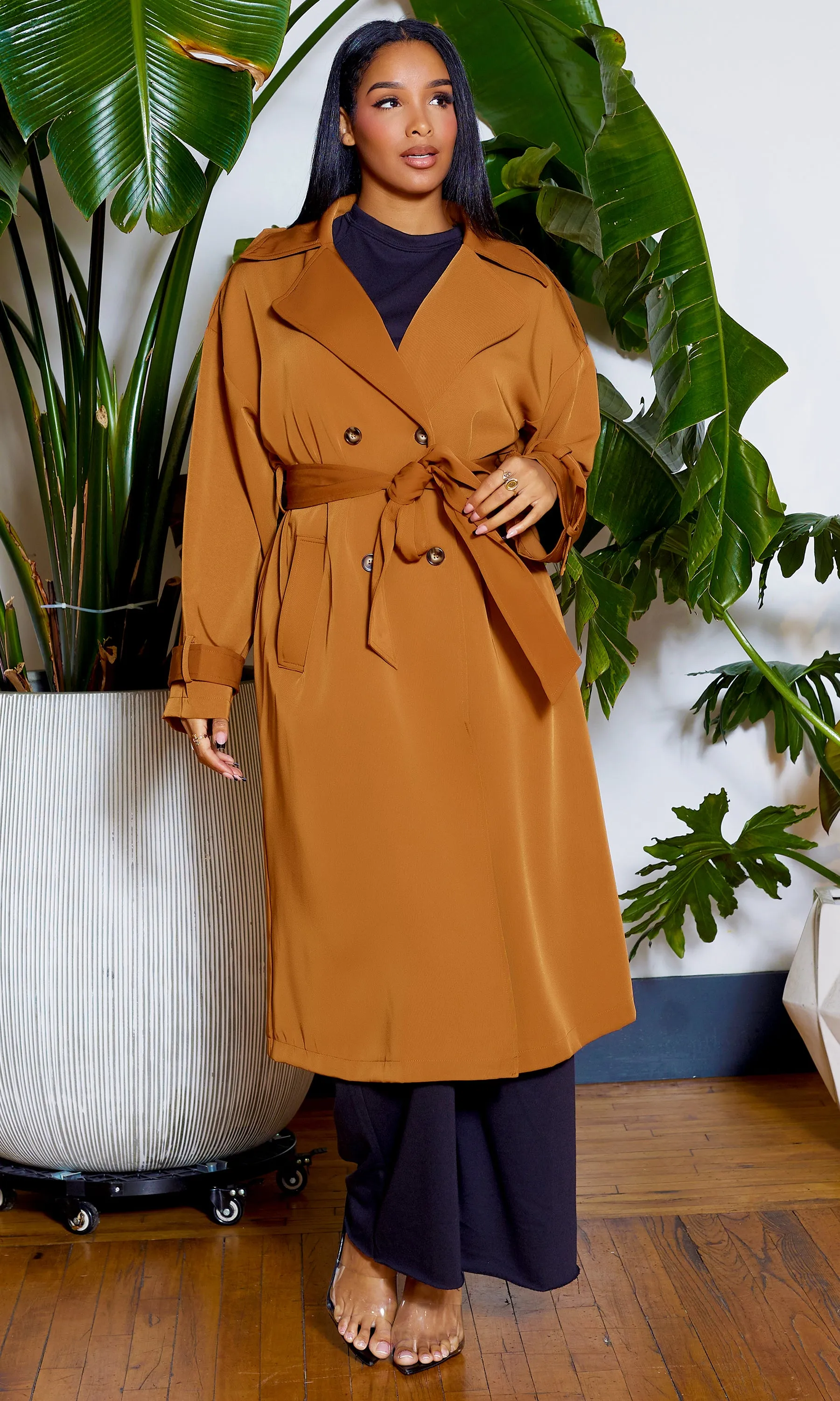 Making Moves | Coat - Brown FINAL SALE