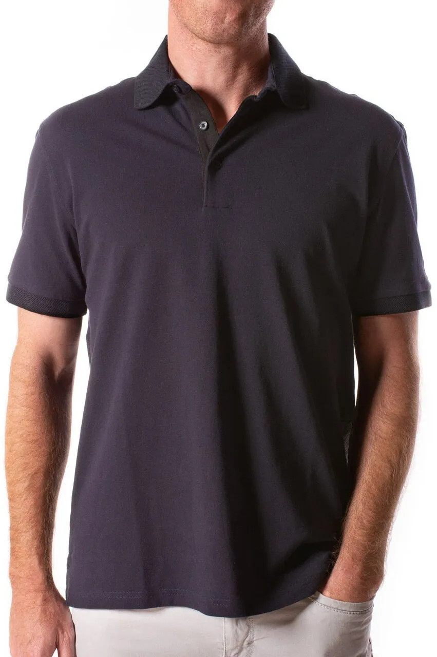 Men's Navy Luxury Polo