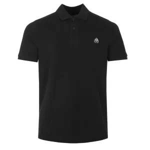 Moose Knuckles Everett Polo Shirt in Black