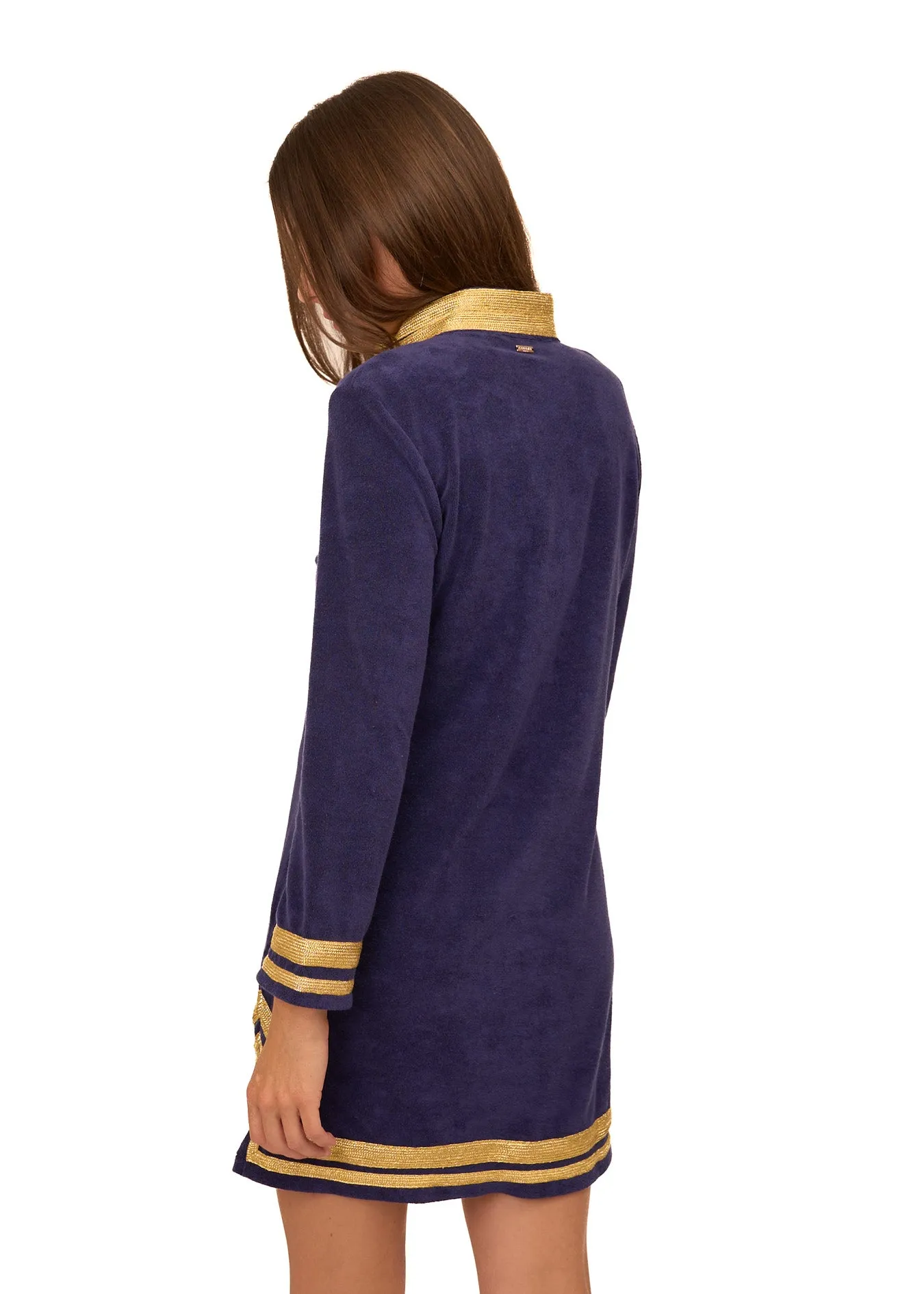 Navy/Gold Terry Tunic