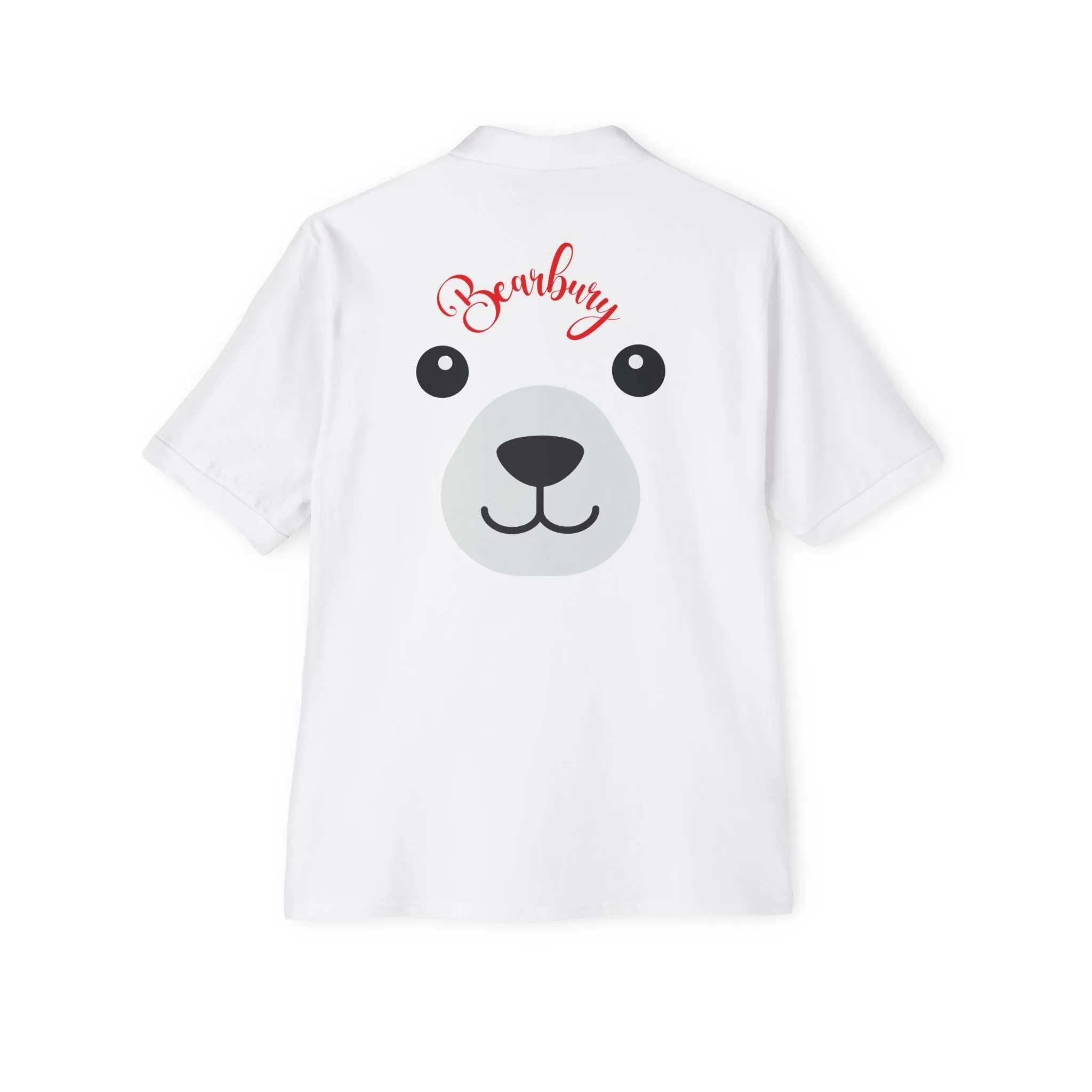 Polo T-Shirt with Cute Bear Graphic –Urban Chic Trendy Unisex Apparel