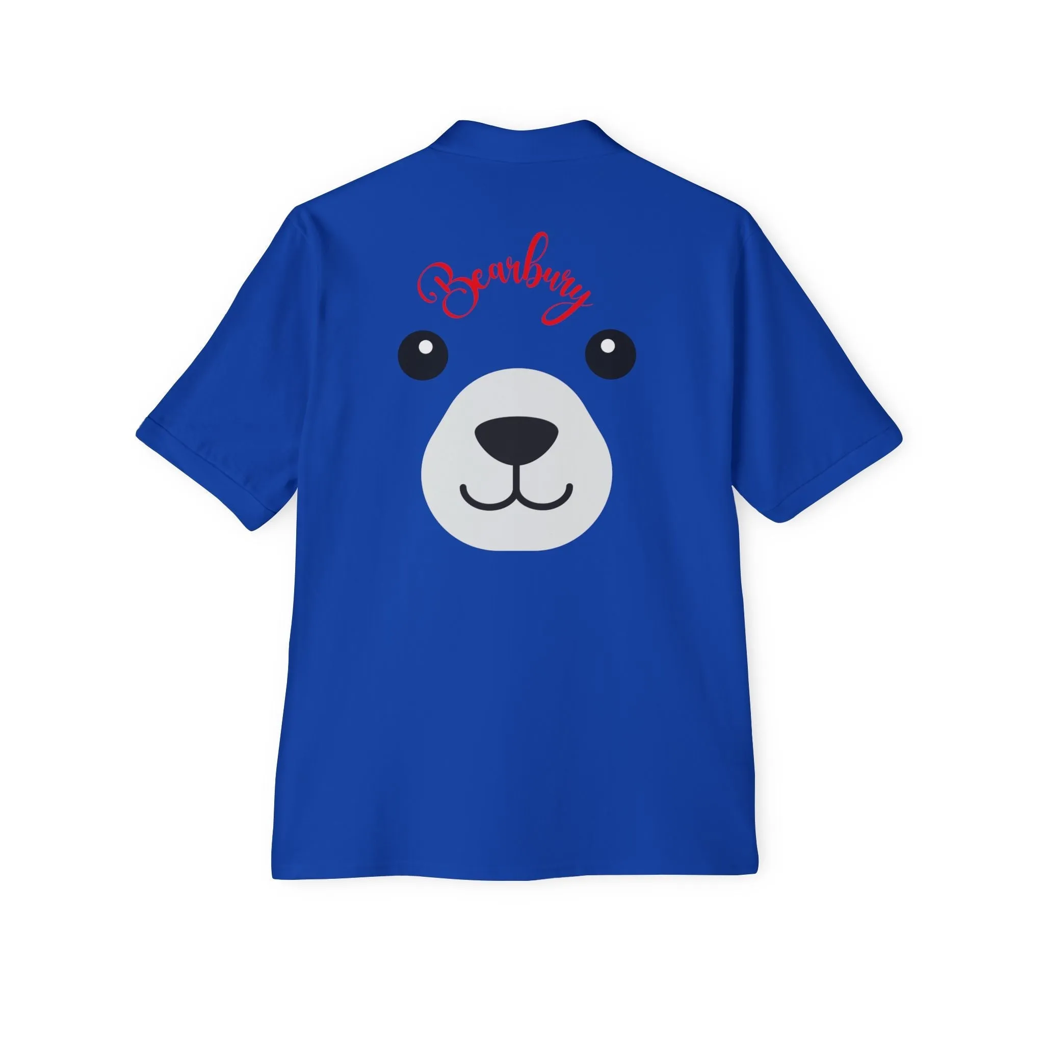 Polo T-Shirt with Cute Bear Graphic –Urban Chic Trendy Unisex Apparel