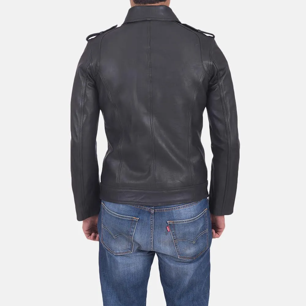 Sergeant Black Leather Jacket