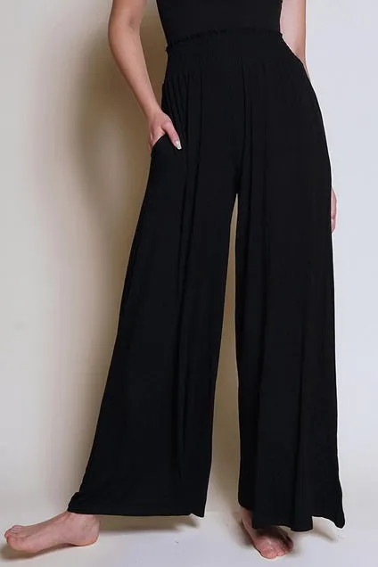 S.K. Palazzo Pants Black