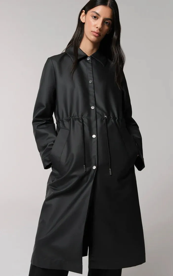 SOIA&KYO SIMONE - Semi-Fitted Raincoat With Detachable Hood