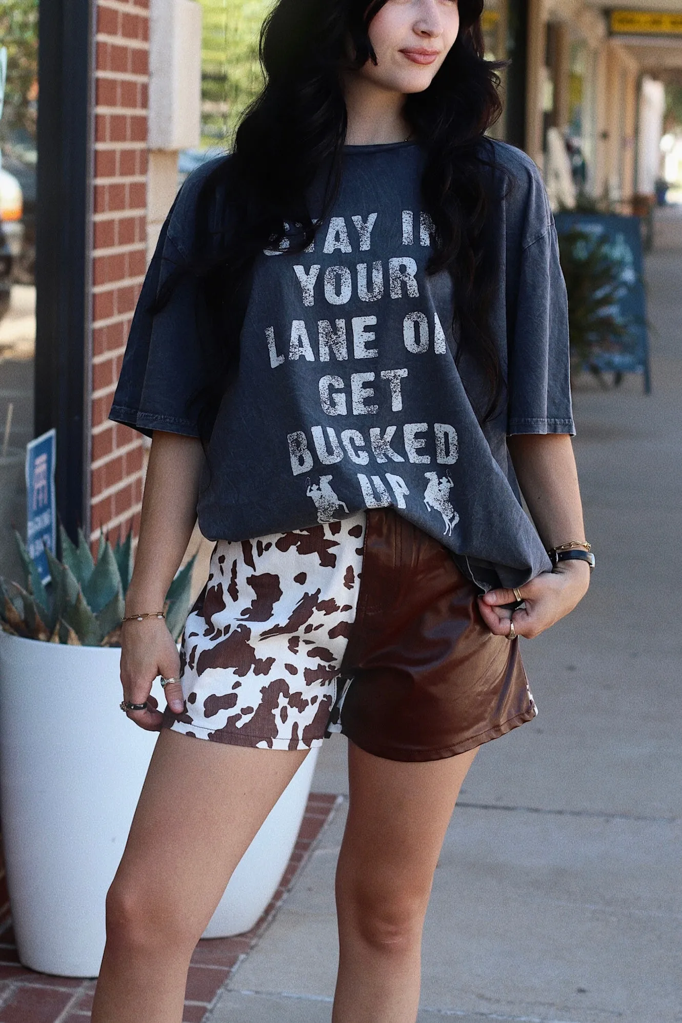 Stay In Your Lane Oversized Tee