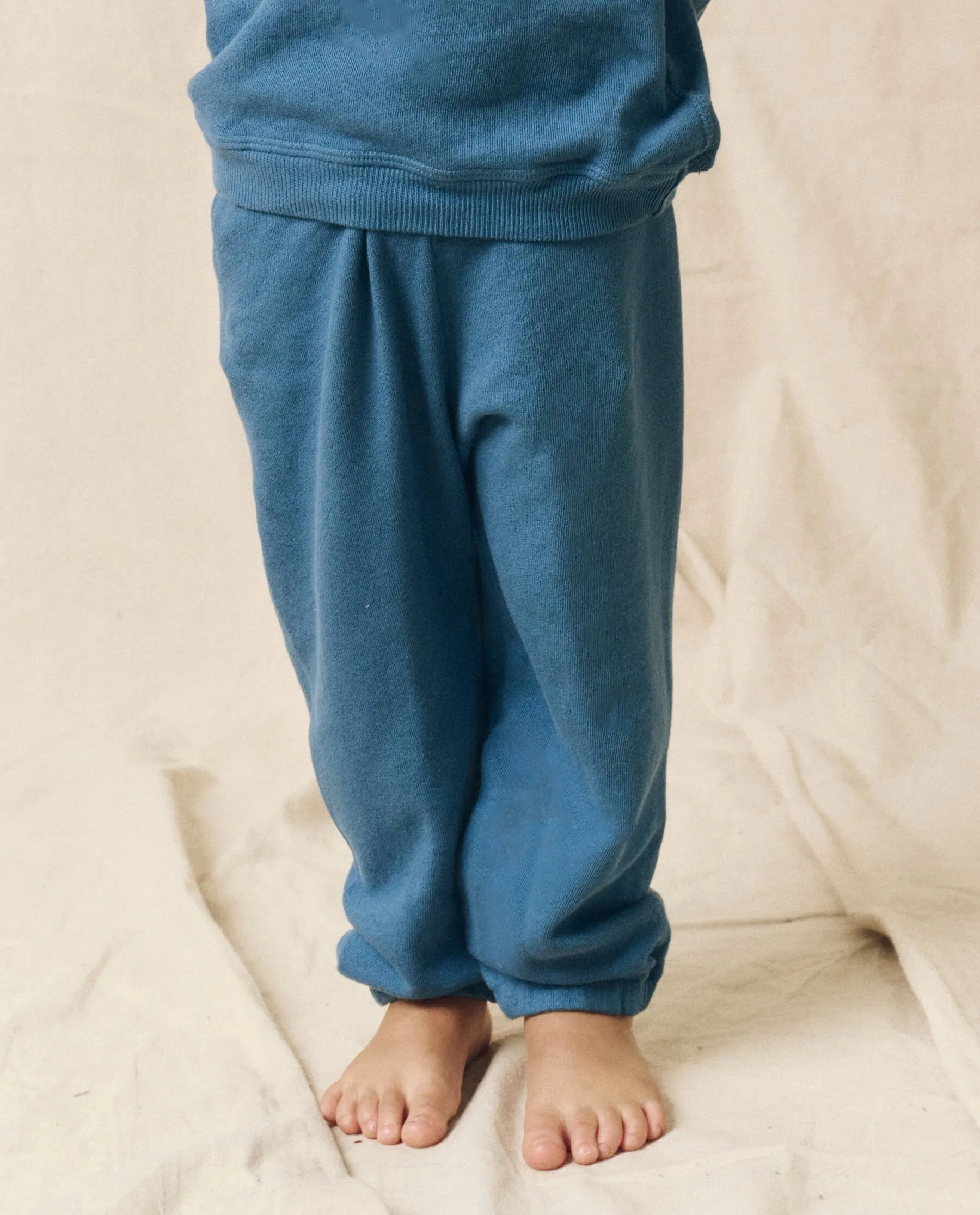 The Little Stadium Sweatpant. Solid -- Glacier Blue