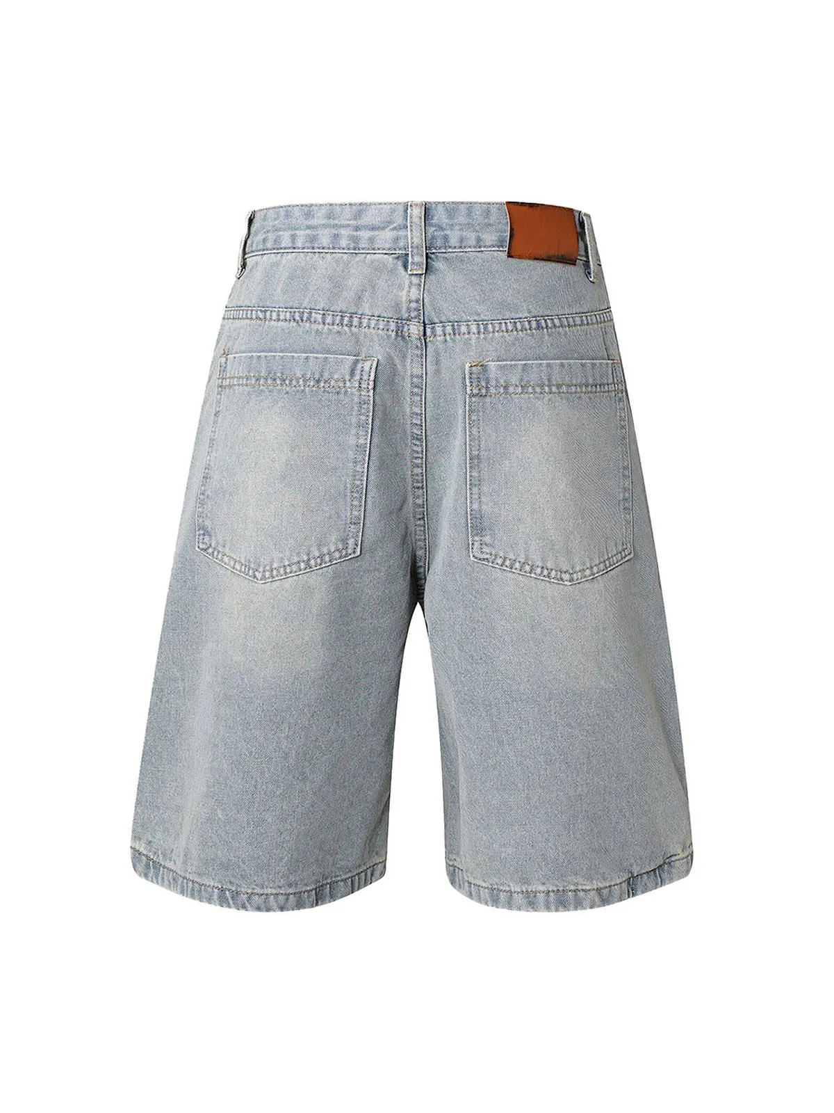 Thesupermade High Street Washed Distressed Denim Shorts