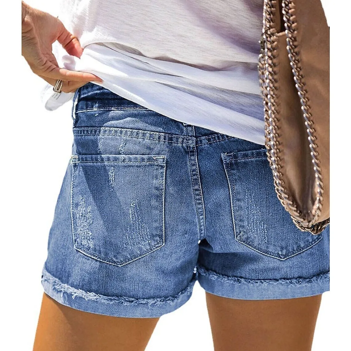 Women's Jeans Shorts Independence Day Denim